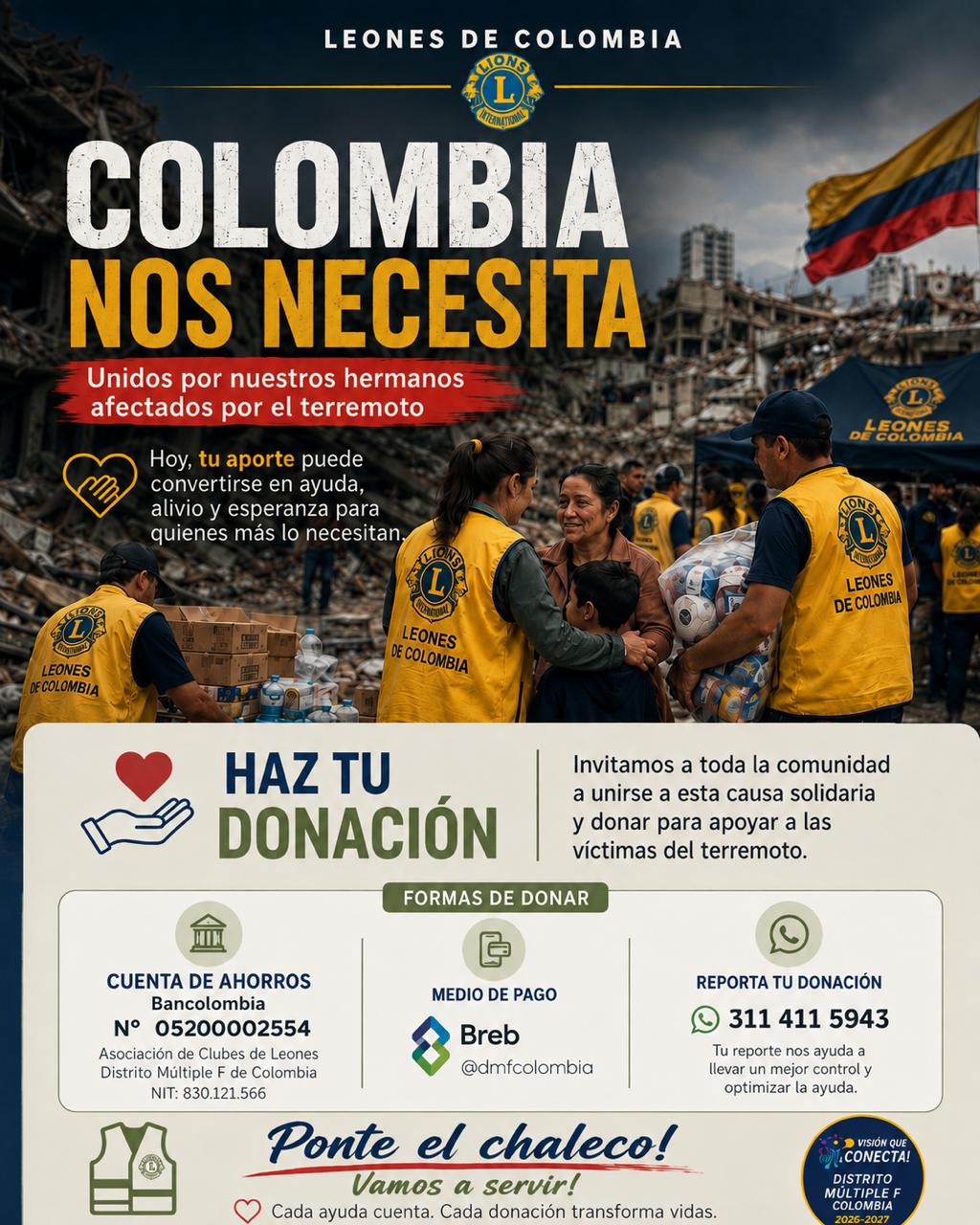 terremoto apoyo dmf